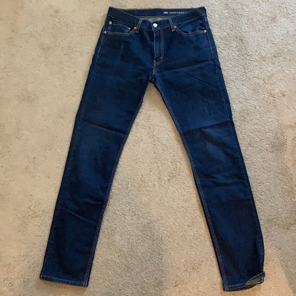 Levi Blue Jeans 32-34 Slim Fit Performance Jean - Picture 2 of 3